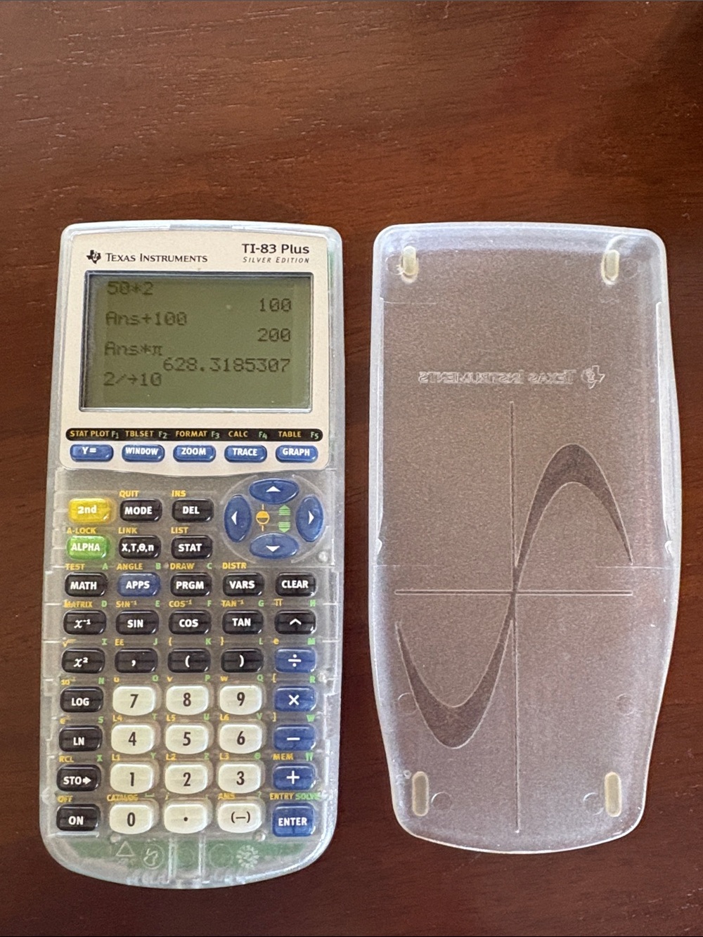 Texas Instruments TI-83 Plus Graphing Calculator - silver edition